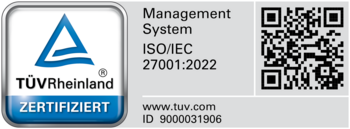 ISO/IEC 27001 TÜV Rheinland certificate