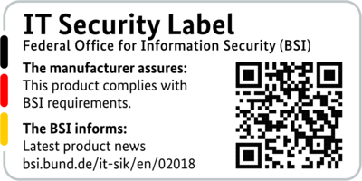 IT Security label Unique Label for LANCOM 1800EF